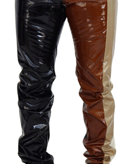 Dolce & Gabbana Multicolor Shining Slim Fit Men Denim Jeans