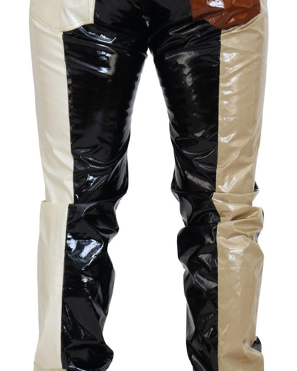 Dolce & Gabbana Multicolor Shining Slim Fit Men Denim Jeans