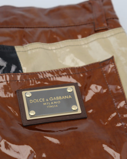 Dolce & Gabbana Multicolor Shining Slim Fit Men Denim Jeans