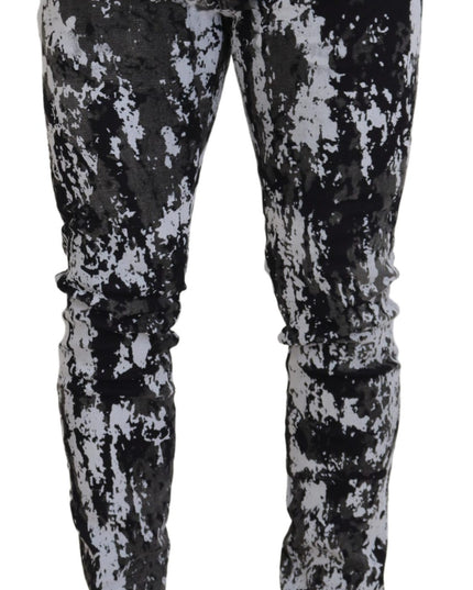 Dolce & Gabbana Multicolor Cotton Tie Dye Skinny Denim Jeans