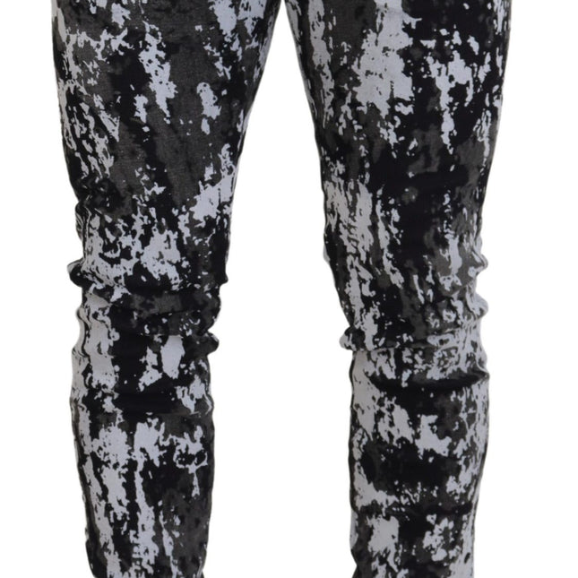 Dolce & Gabbana Multicolor Cotton Tie Dye Skinny Denim Jeans
