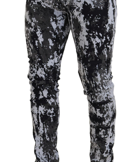 Dolce & Gabbana Multicolor Cotton Tie Dye Skinny Denim Jeans