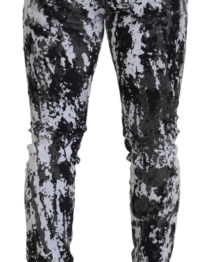 Dolce & Gabbana Multicolor Cotton Tie Dye Skinny Denim Jeans