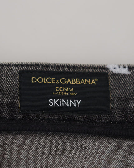 Dolce & Gabbana Multicolor Cotton Tie Dye Skinny Denim Jeans
