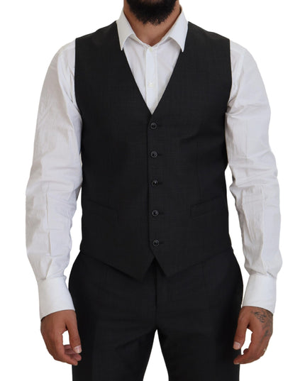 Dolce & Gabbana Gray MARTINI 3 Piece Slim Fit Suit