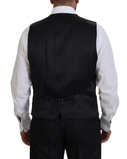 Dolce & Gabbana Black Gold Fantasy Tuxedo Slim Fit Suit