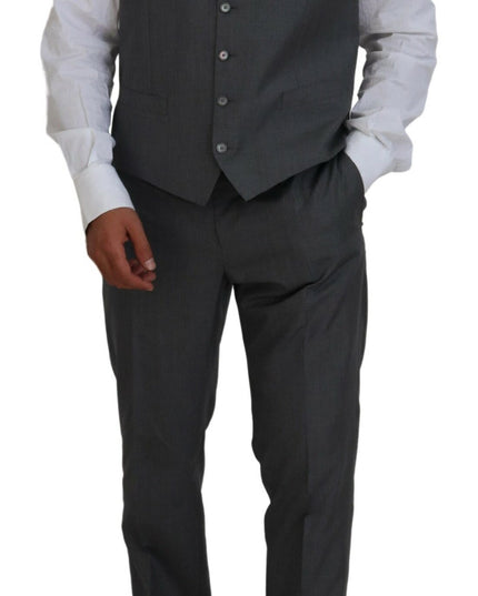 Dolce & Gabbana Gray MARTINI 3 Piece Slim Fit Suit