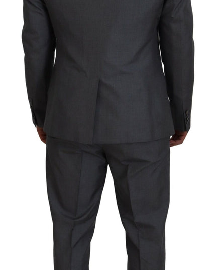 Dolce & Gabbana Gray MARTINI 3 Piece Slim Fit Suit