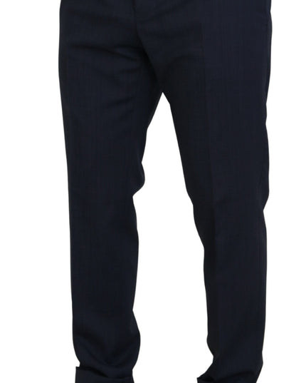 Dolce & Gabbana Blue Wool MARTINI 2 Piece Slim Fit Suit