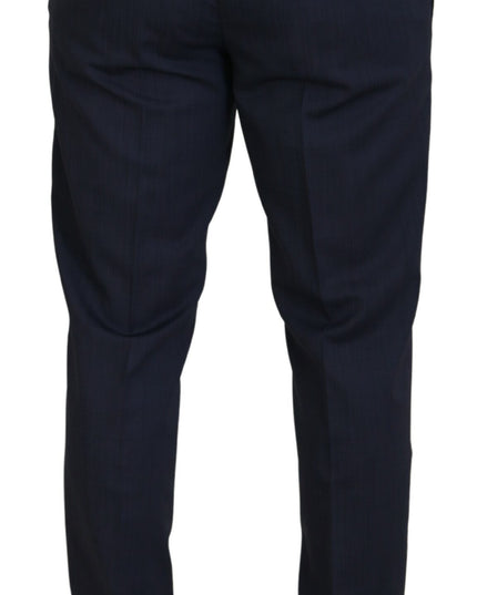 Dolce & Gabbana Blue Wool MARTINI 2 Piece Slim Fit Suit