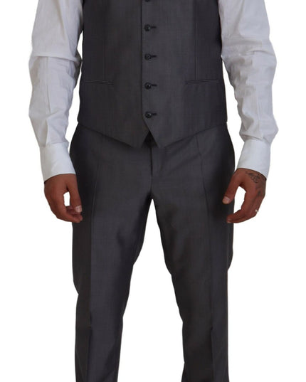 Dolce & Gabbana Gray SICILIA 3 Piece Slim Fit Suit