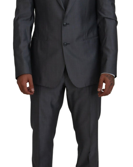 Dolce & Gabbana Gray SICILIA 3 Piece Slim Fit Suit