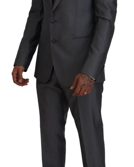 Dolce & Gabbana Gray SICILIA 3 Piece Slim Fit Suit