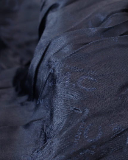 Costume National Blue Silk Shawl Foulard Fringes Scarf