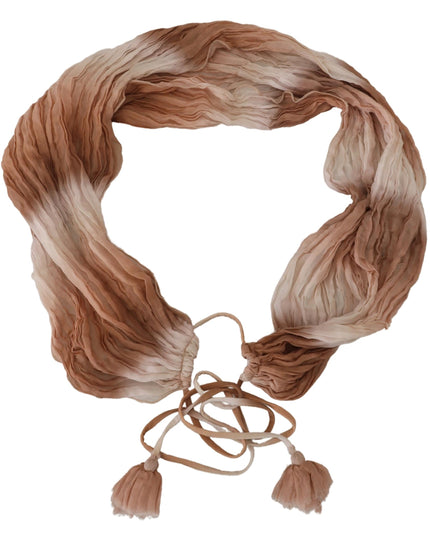 Ermanno Scervino Multicolor Silk Wrap Shawl Foulard Scarf