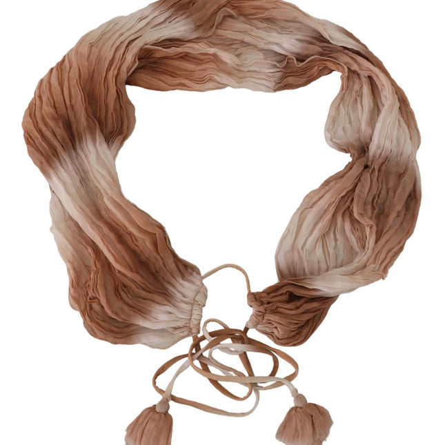 Ermanno Scervino Multicolor Silk Wrap Shawl Foulard Scarf