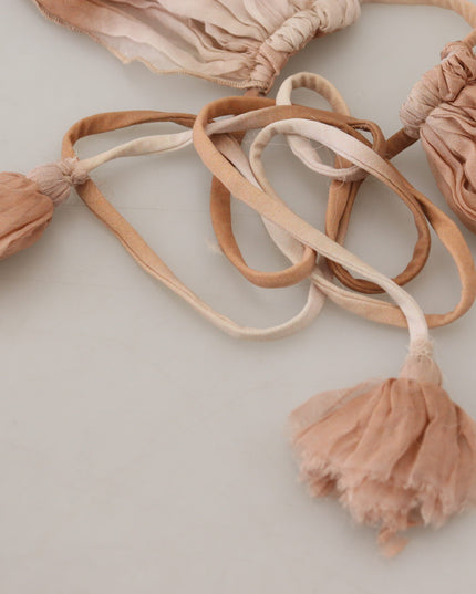 Ermanno Scervino Multicolor Silk Wrap Shawl Foulard Scarf