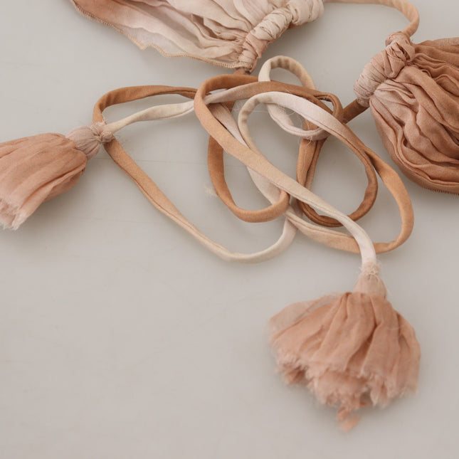 Ermanno Scervino Multicolor Silk Wrap Shawl Foulard Scarf