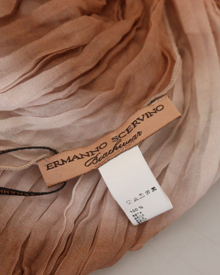 Ermanno Scervino Multicolor Silk Wrap Shawl Foulard Scarf