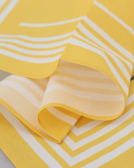 Dolce & Gabbana Yellow Portocervo Cotton Shawl Wrap Scarf