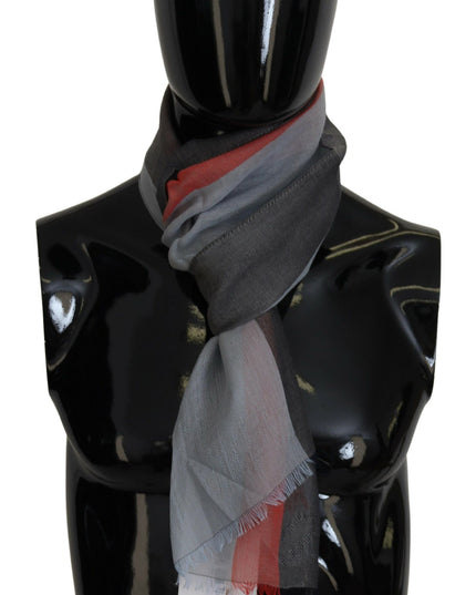 Costume National Multicolor Cotton Shawl Wrap Scarf