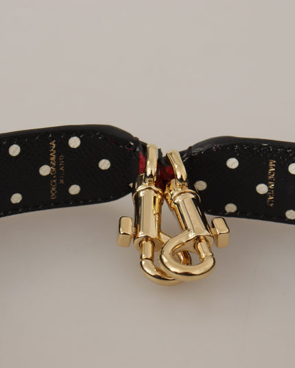 Dolce & Gabbana Red Exotic Leather Crystals Bag Shoulder Strap