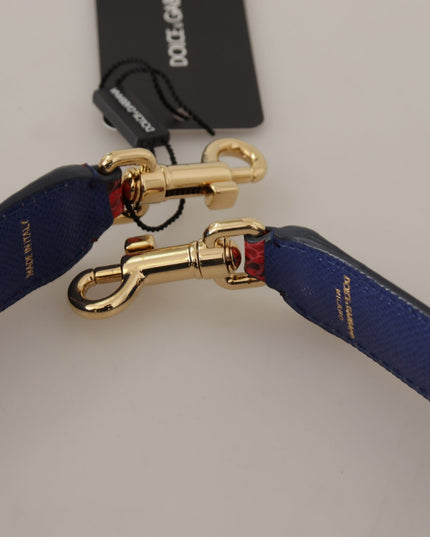 Dolce & Gabbana Red Exotic Leather Crystals Bag Shoulder Strap