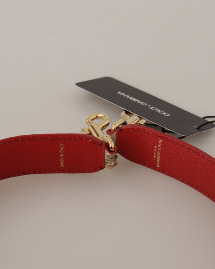 Dolce & Gabbana Beige Python Leather Crystals Shoulder Strap