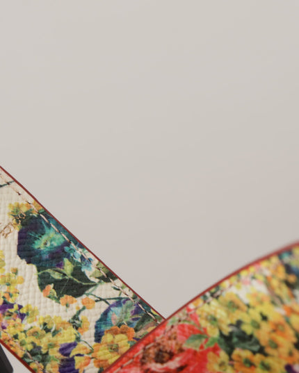 Dolce & Gabbana Red Exotic Leather Crystals Reversible Shoulder Strap