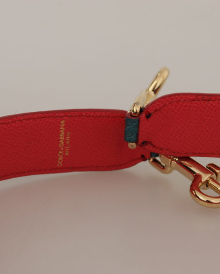 Dolce & Gabbana Green Crystals Leather Bag Shoulder Strap