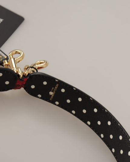 Dolce & Gabbana Red Python Leather Crystals Reversible Shoulder Strap