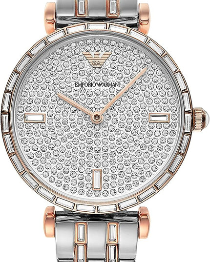 Emporio Armani Silver Steel Quartz Watch