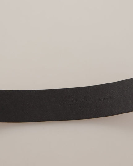 Dolce & Gabbana Red Leather Gold Logo Engraved Metal Buckle Belt