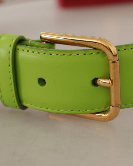 Dolce & Gabbana Green Leather Devotion Heart Micro Bag Headphones Belt