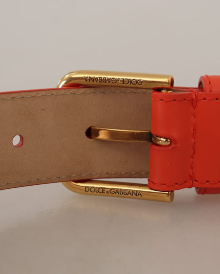 Dolce & Gabbana Orange Leather Devotion Heart Micro Bag Headphones Belt