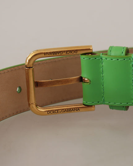 Dolce & Gabbana Green Leather Devotion Heart Micro Bag Headphones Belt