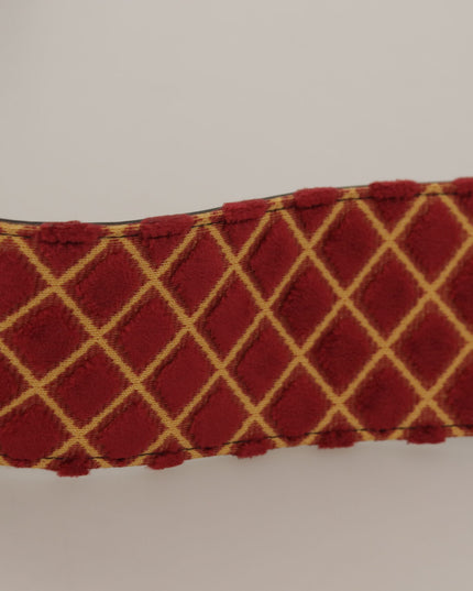 Dolce & Gabbana Multicolor Wide Leather Floral Gold Metal Buckle Belt