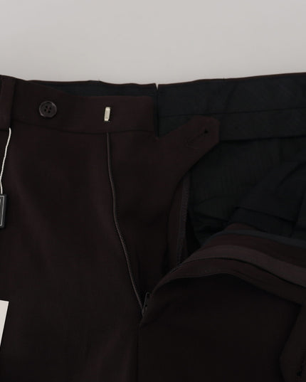 BENCIVENGA Brown Straight Fit Formal Men Pants