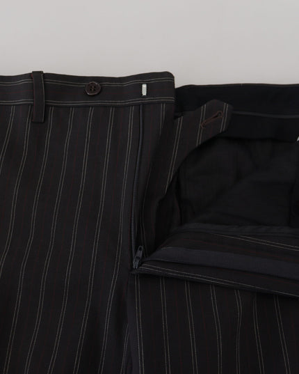BENCIVENGA Black Stripes Viscose Dress Pants
