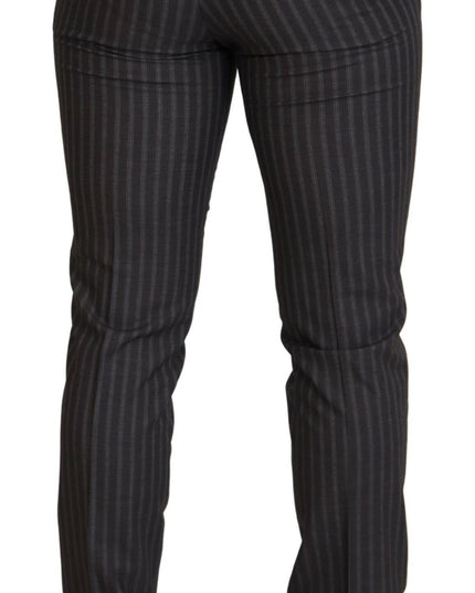 BENCIVENGA Brown Stripes Slim Fit Men Pants