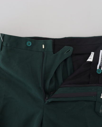 BENCIVENGA Dark Green Cotton Skinny Men Pants