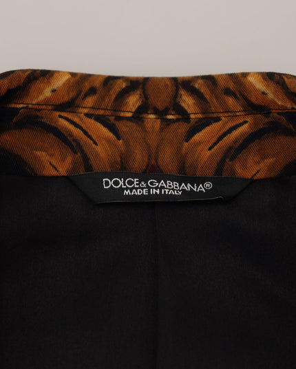 Dolce & Gabbana Multicolor Floral Single Breasted Martini Blazer