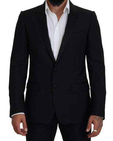 Dolce & Gabbana Black Slim Fit Formal Martini Blazer
