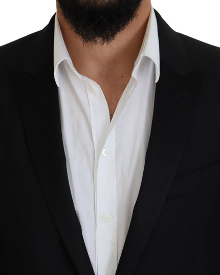 Dolce & Gabbana Black Slim Fit Formal Martini Blazer