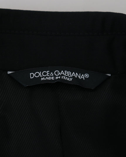 Dolce & Gabbana Black Slim Fit Formal Martini Blazer