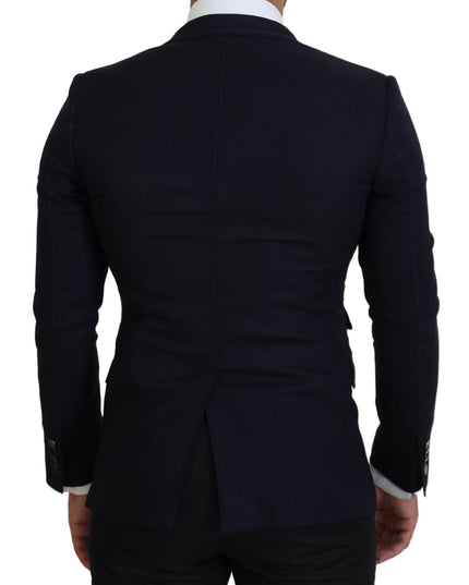 Dolce & Gabbana Blue Wool Formal Taormina Blazer