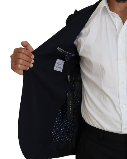 Dolce & Gabbana Blue Wool Formal Taormina Blazer