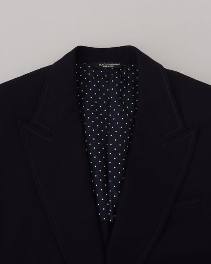Dolce & Gabbana Blue Wool Formal Taormina Blazer