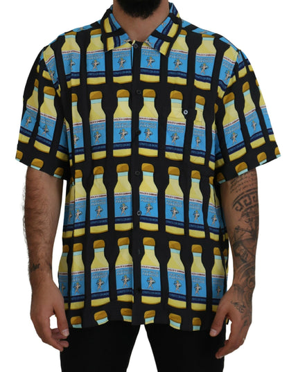 Dolce & Gabbana Multicolor Printed Viscose Casual Shirt
