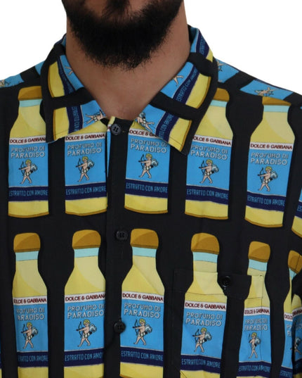 Dolce & Gabbana Multicolor Printed Viscose Casual Shirt